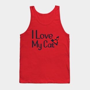 I Love My Cat T-Shirt Pet Tank Top